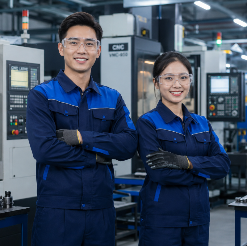 Đồng Phục Bảo Hộ Cơ Khí KN-BH06 – Chắc Chắn, Thoải Mái, Phù Hợp Mọi Môi Trường Sản Xuất