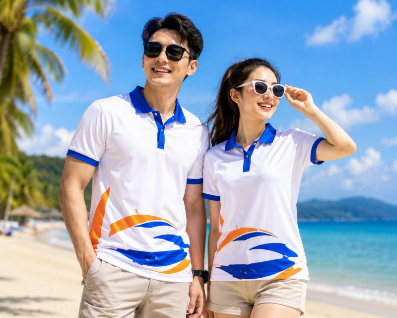 Đồng Phục Du Lịch Biển KN-DL02 – Năng Động, Thoải Mái, Gắn Kết Mọi Hành Trình