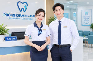 Đồng Phục Nhân Viên Phòng Khám KN-YT06 – Thanh Lịch, Chuyên Nghiệp Cho Lễ Tân & Tiếp Đón